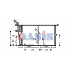 122000N AKS DASIS Конденсатор, кондиционер