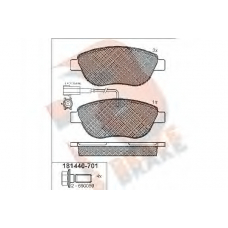 RB1440-701 R BRAKE Комплект тормозных колодок, дисковый тормоз