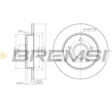 DBB226S BREMSI Тормозной диск