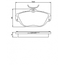 0 986 424 016 BOSCH Комплект тормозных колодок, дисковый тормоз