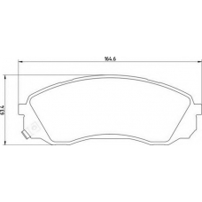 363710201724 MAGNETI MARELLI Комплект тормозных колодок, дисковый тормоз