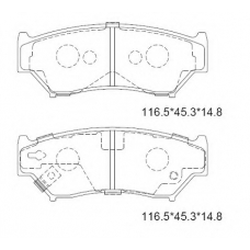 KD3717F ASIMCO Комплект тормозных колодок, дисковый тормоз