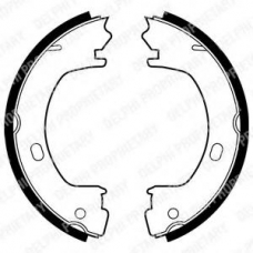 LS1960 DELPHI Комплект тормозных колодок, стояночная тормозная с