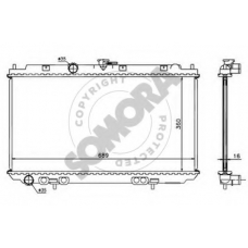 192540 SOMORA Радиатор, охлаждение двигателя
