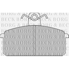 BBP1348 BORG & BECK Комплект тормозных колодок, дисковый тормоз