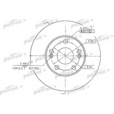 PBD1036 PATRON Тормозной диск