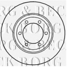 BBD4642 BORG & BECK Тормозной диск