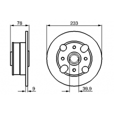 0 986 478 403 BOSCH Тормозной диск