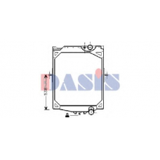 280100T AKS DASIS Радиатор, охлаждение двигател