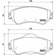 T2075 PAGID Комплект тормозных колодок, дисковый тормоз