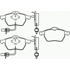 P 85 037 BREMBO Комплект тормозных колодок, дисковый тормоз