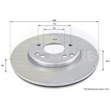 ADC1603V COMLINE Тормозной диск