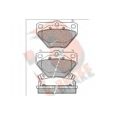 RB1607 R BRAKE Комплект тормозных колодок, дисковый тормоз