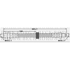 BBH6874 BORG & BECK Тормозной шланг