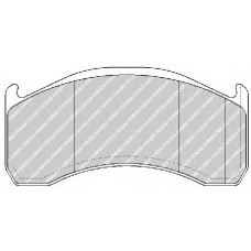 FCV1387B FERODO Комплект тормозных колодок, дисковый тормоз
