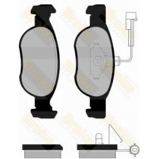 PA1100 BRAKE ENGINEERING Комплект тормозных колодок, дисковый тормоз