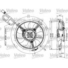 698407 VALEO Вентилятор, охлаждение двигателя