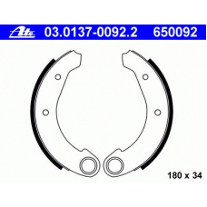 03.0137-0092.2 ATE Комплект тормозных колодок
