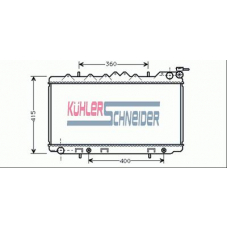 1600331 KUHLER SCHNEIDER Радиатор, охлаждение двигател