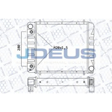 002M23 JDEUS Радиатор, охлаждение двигателя