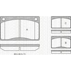 8110 27602 TRIDON Brake pads - front