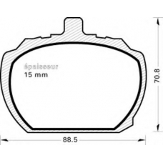 102 MGA Комплект тормозных колодок, дисковый тормоз