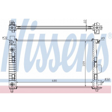 62781A NISSENS Радиатор, охлаждение двигателя
