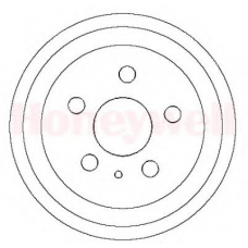 329248B BENDIX Тормозной барабан