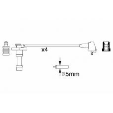 0 986 356 928 BOSCH Комплект проводов зажигания