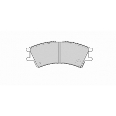 FD6867A NECTO Комплект тормозных колодок, дисковый тормоз