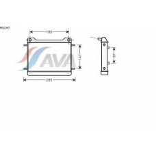 MS2347 AVA Радиатор, охлаждение двигателя