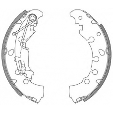 BSA2085.00 OPEN PARTS Комплект тормозных колодок