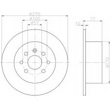 8DD 355 102-481 HELLA Тормозной диск