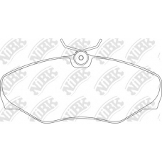 PN0198 NiBK Комплект тормозных колодок, дисковый тормоз