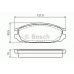 0 986 461 133 BOSCH Комплект тормозных колодок, дисковый тормоз