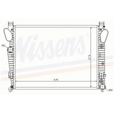 62774 NISSENS Радиатор, охлаждение двигателя