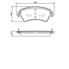 0 986 424 529 BOSCH Комплект тормозных колодок, дисковый тормоз