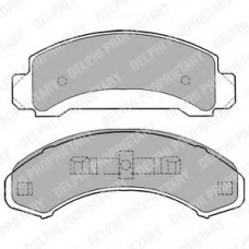 LP1168 DELPHI Комплект тормозных колодок, дисковый тормоз