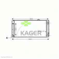 31-1770 KAGER Радиатор, охлаждение двигателя