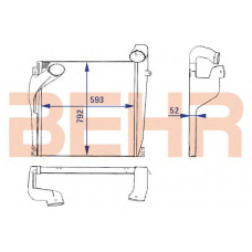 2204111 BEHR Intercooler