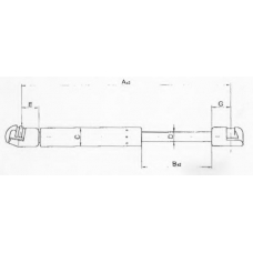 95 38 95-95 JOHNS Газовая пружина, крышка багажник