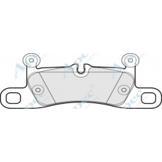 PAD2043 APEC Комплект тормозных колодок, дисковый тормоз