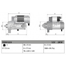 DSN1223 DENSO Стартер