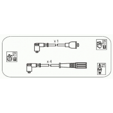 SBS2 JANMOR Комплект проводов зажигания