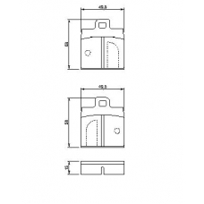 0 986 462 811 BOSCH Комплект тормозных колодок, дисковый тормоз