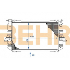 0100437 BEHR Radiator