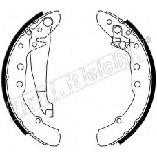 17141 fri.tech. Комплект тормозных колодок