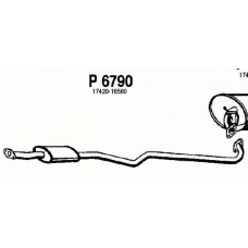 P6790 FENNO Средний глушитель выхлопных газов