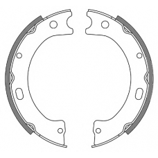 Z4243.00 WOKING Комплект тормозных колодок, стояночная тормозная с