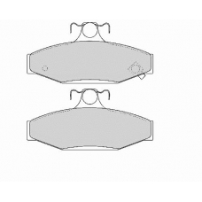 FD6820A NECTO Комплект тормозных колодок, дисковый тормоз